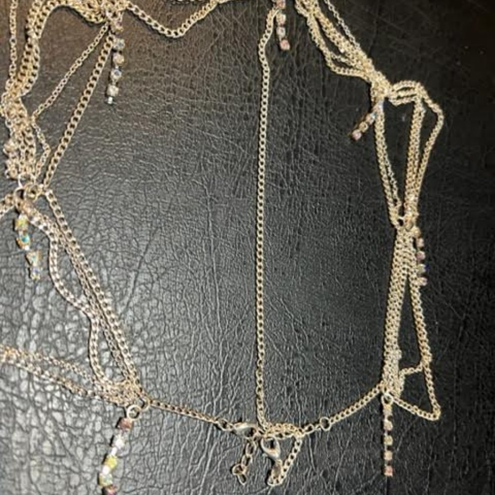 Silver Colored Belly Dance Head Chain
